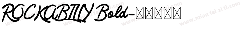 ROCKABILLY Bold字体转换